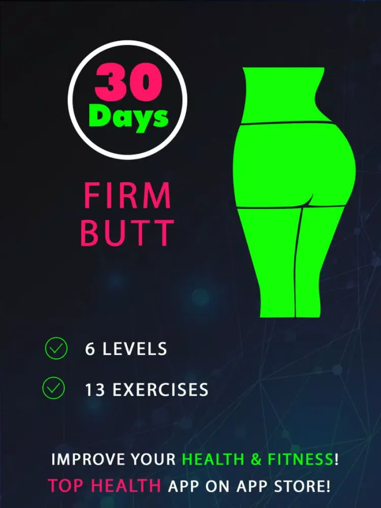 Capturas de tela do 30 Day Firm Butt Fitness Challenges Pro iPad 
