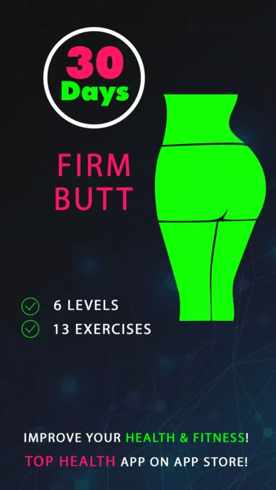 Capturas de tela do 30 Day Firm Butt Fitness Challenges Pro