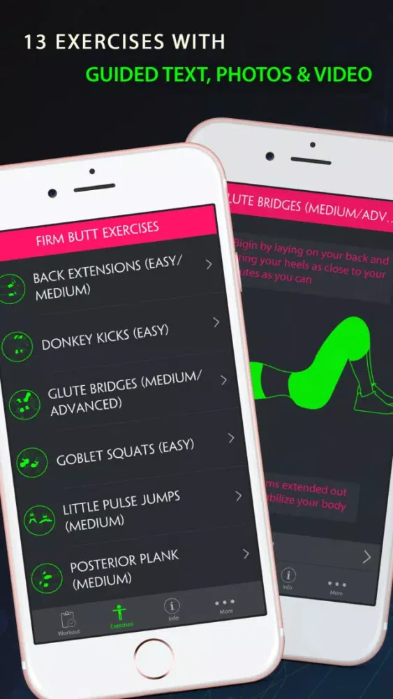 Capturas de tela do 30 Day Firm Butt Fitness Challenges Pro