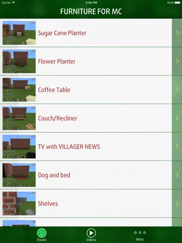 Guide for Furniture - for Minecraft PE Pocket Edition iPad  سکرین شاٹس