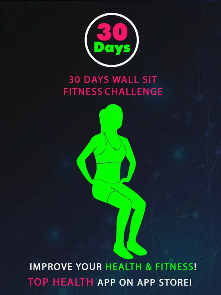 تصاویر 30 Day Wall Sit Fitness Challenges Pro iPad 