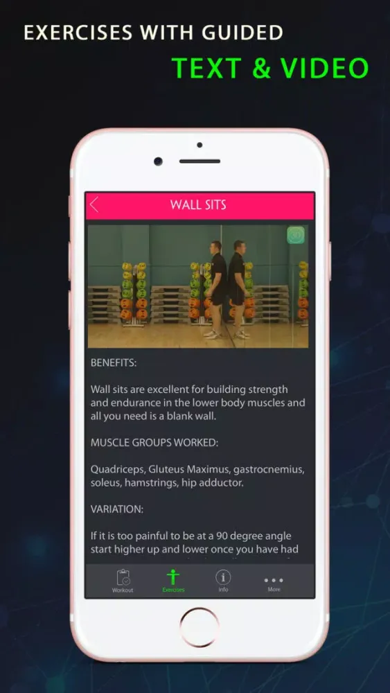 تصاویر 30 Day Wall Sit Fitness Challenges Pro