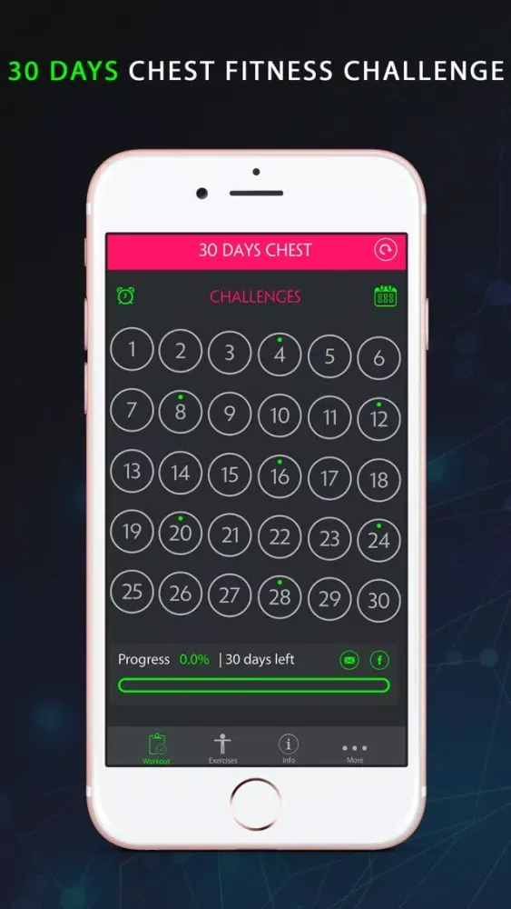 تصاویر 30 Day Chest Fitness Challenges Pro