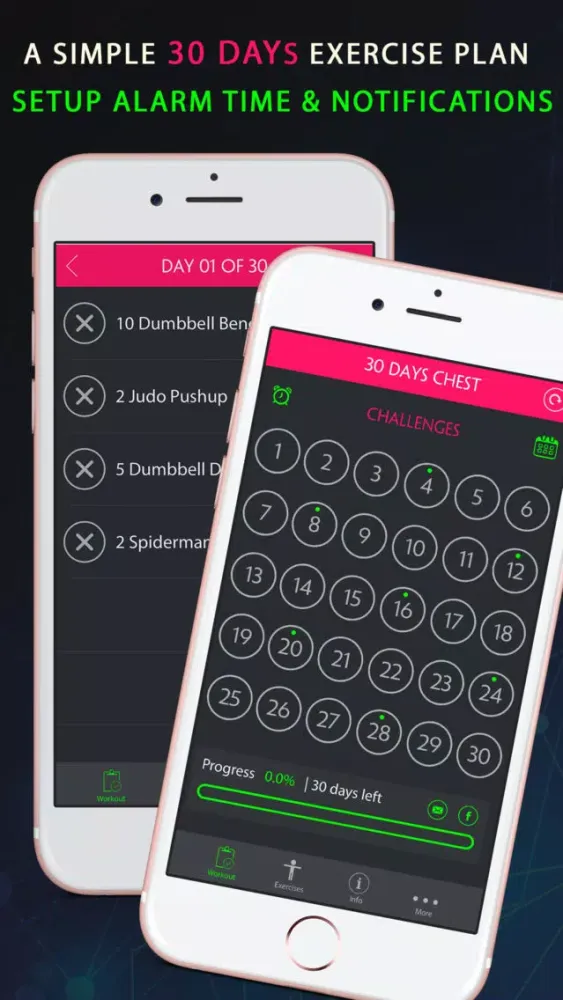 تصاویر 30 Day Chest Fitness Challenges Pro