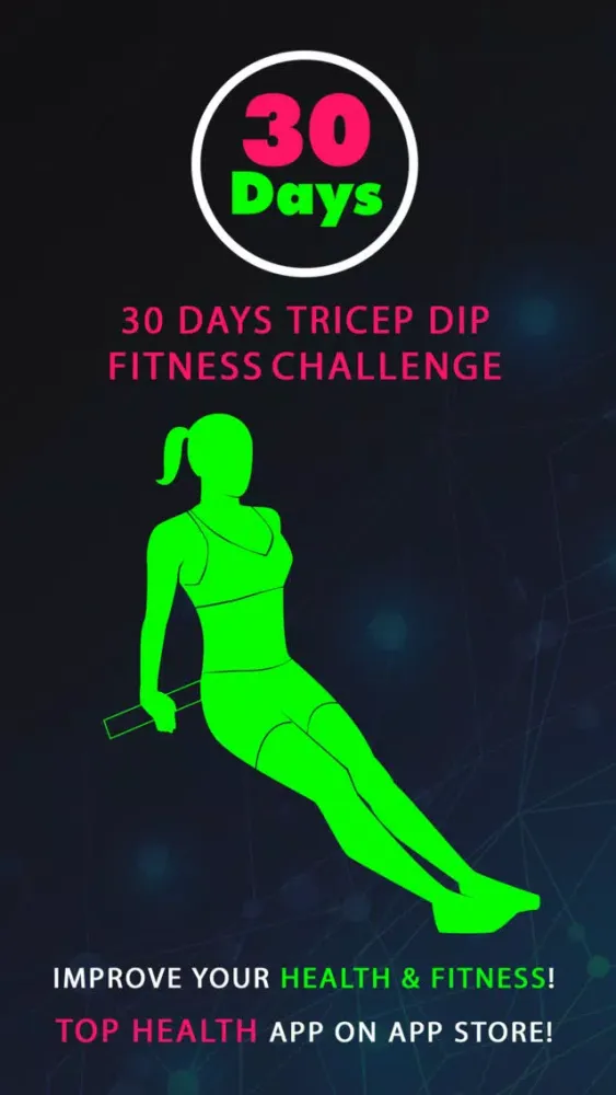 30 Day Tricep Dip Fitness Challenges Pro سکرین شاٹس
