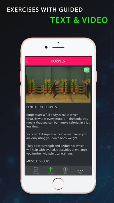 30 Day Burpee Fitness Challenges ~ Daily Workout应用截图