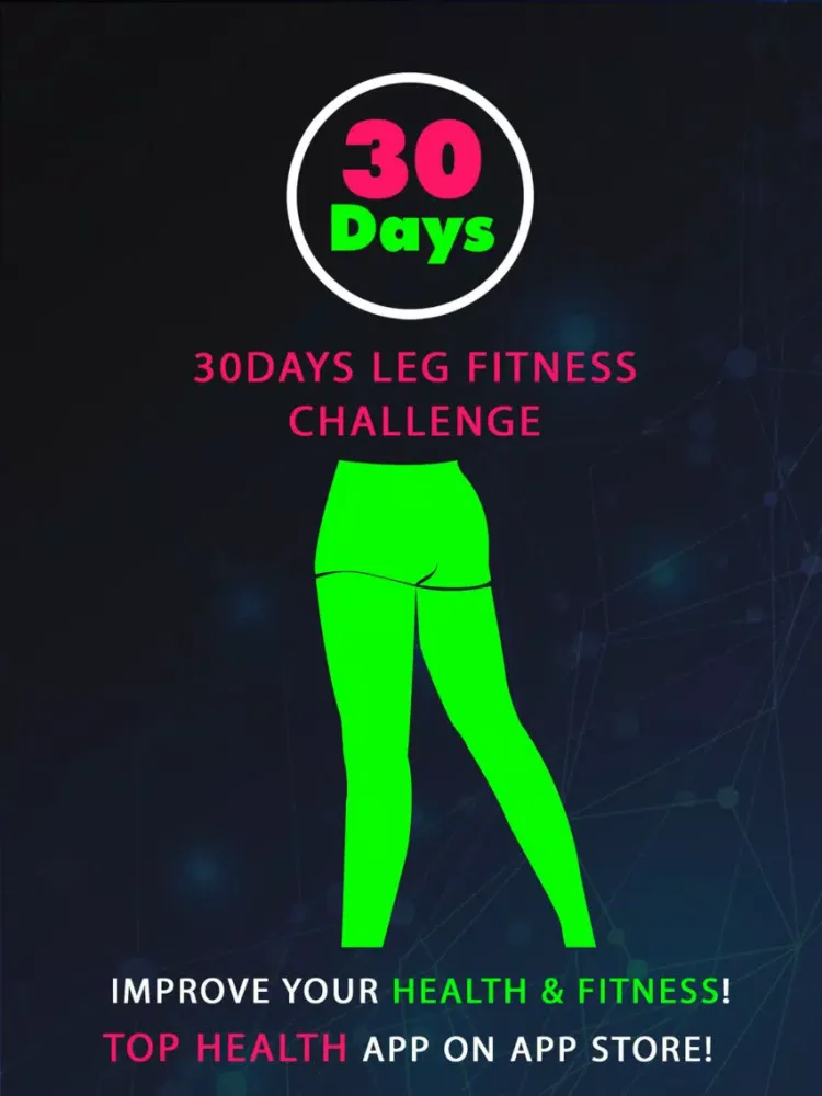 Tangkapan skrin 30 Day Leg Fitness Challenges ~ Daily Workout Pro iPad 