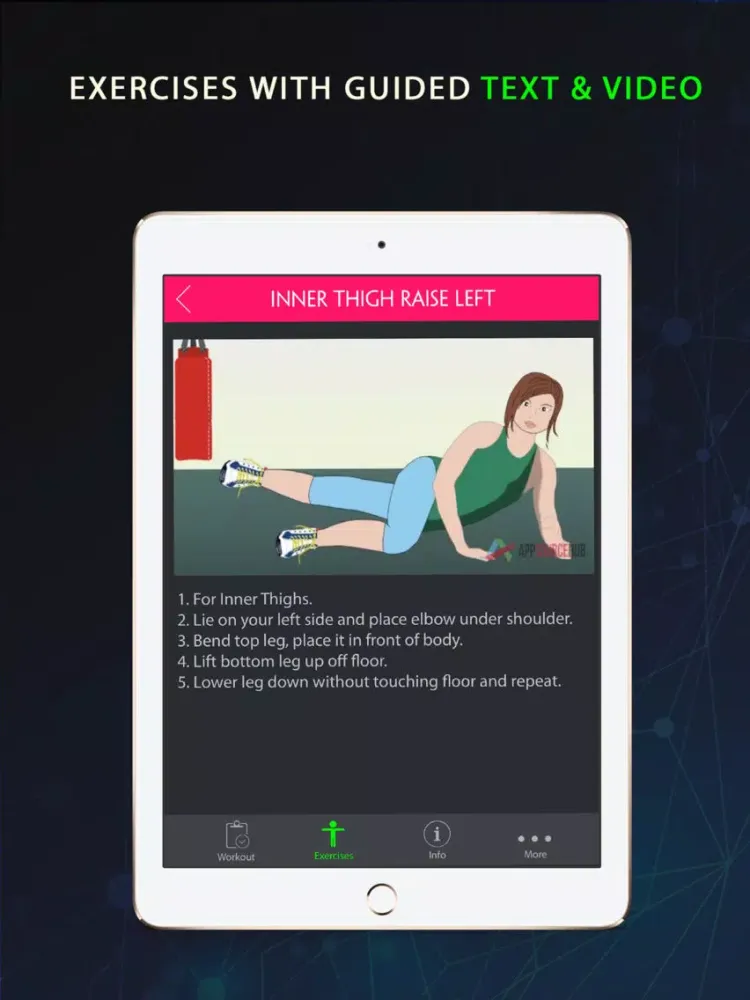 Tangkapan skrin 30 Day Leg Fitness Challenges ~ Daily Workout Pro iPad 