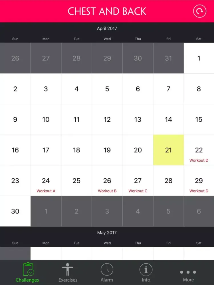 8 Week Chest & Back Specialization Workout Pro iPad  Ekran Görüntüleri