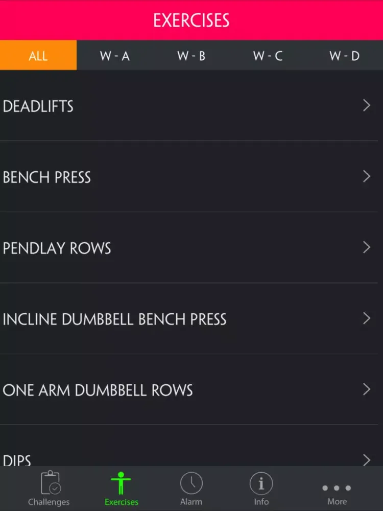 8 Week Chest & Back Specialization Workout Pro iPad  Ekran Görüntüleri