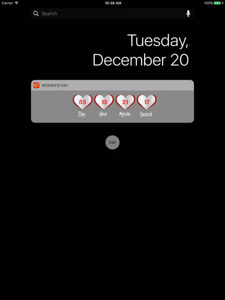 Women's Day Countdown iPad  Ekran Görüntüleri
