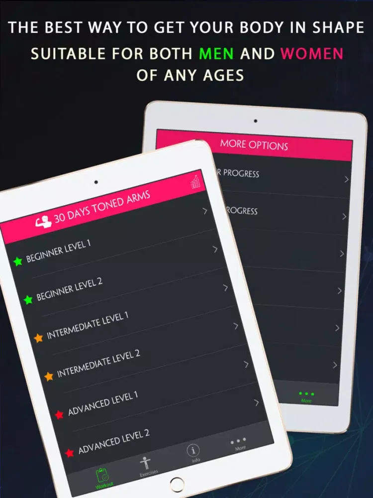 Zrzuty ekranu 30 Day Toned Arms Fitness Challenges Pro iPad 