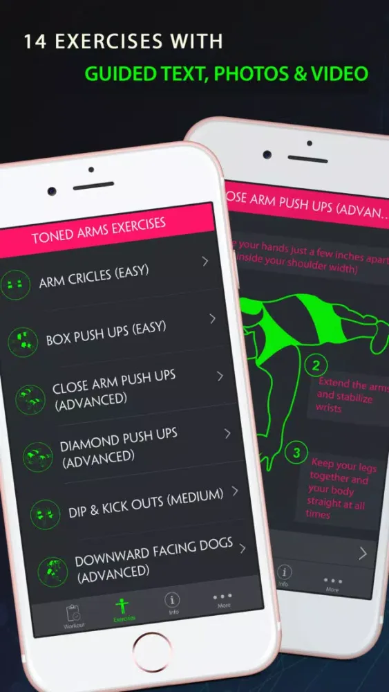 Zrzuty ekranu 30 Day Toned Arms Fitness Challenges Pro