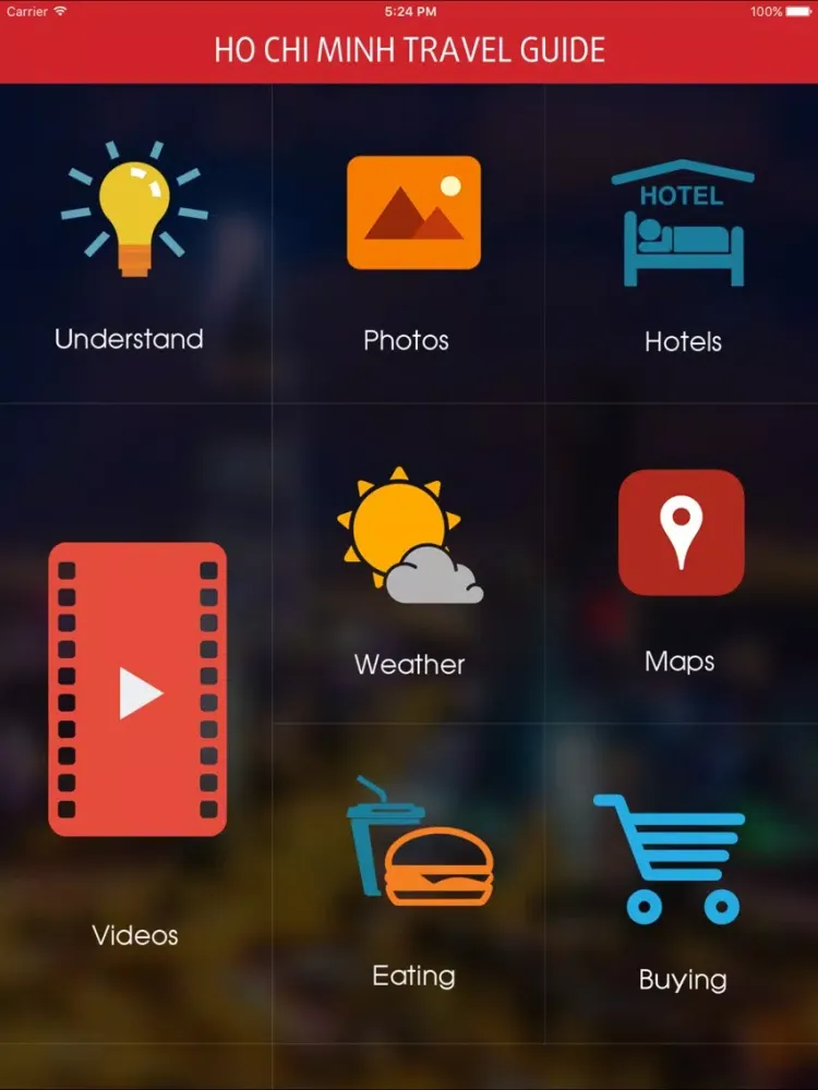 Ho Chi Minh City Travel Guide - Maps, Hotels, Tours, Photos, Videos & Tips iPad  Screenshots