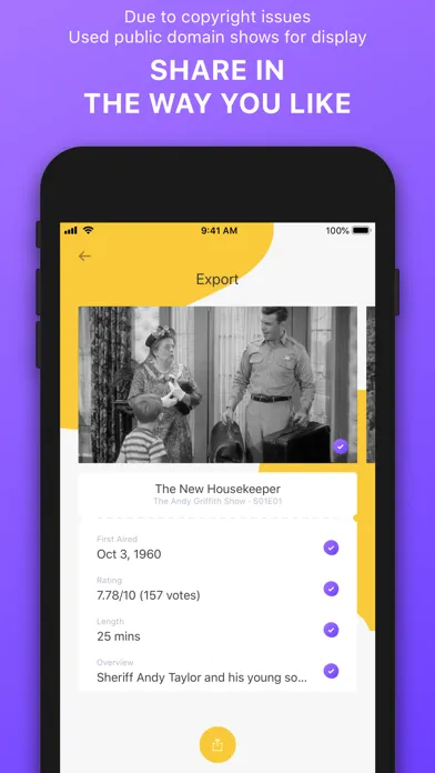 Capturas de tela do Eastwatch - TV Show Tracker