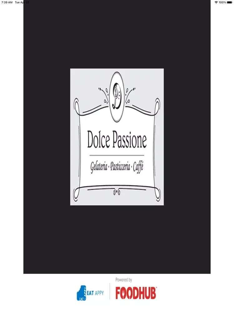 Tangkapan layar Dolce Passione iPad 