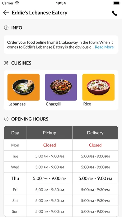 Screenshot di Eddie's Lebanese Eatery