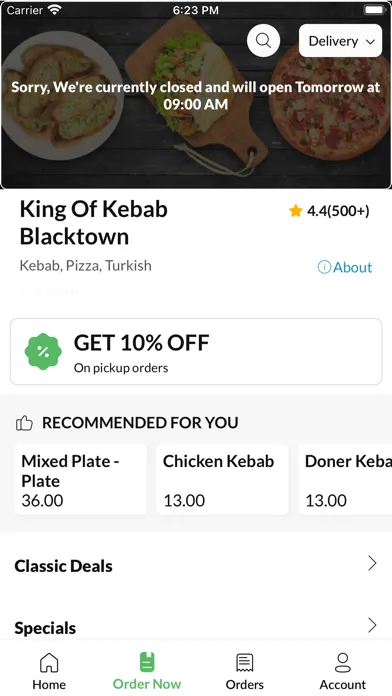 Capturas de tela do King Of Kebab Blacktown
