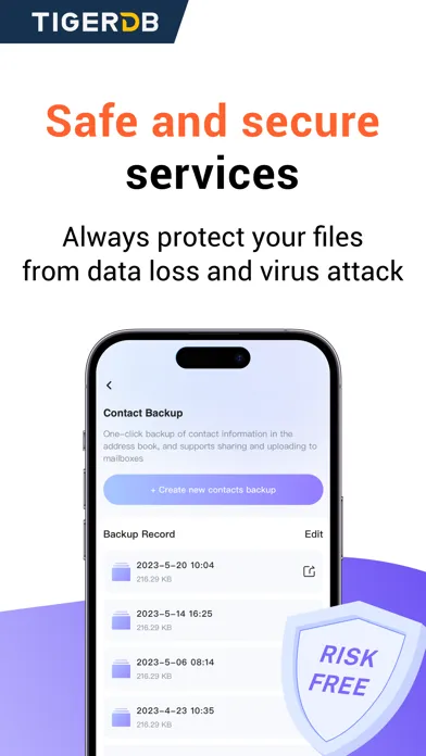 Tiger Data Backup سکرین شاٹس