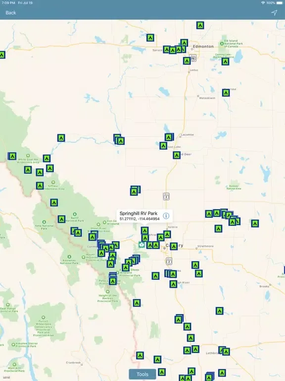 Alberta Campgrounds & RV's iPad 应用截图