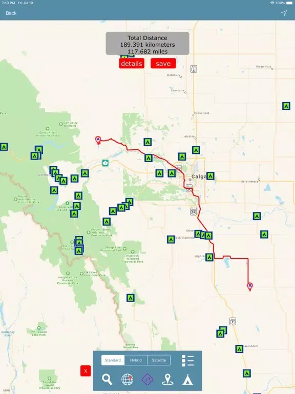 Alberta Campgrounds & RV's iPad 应用截图
