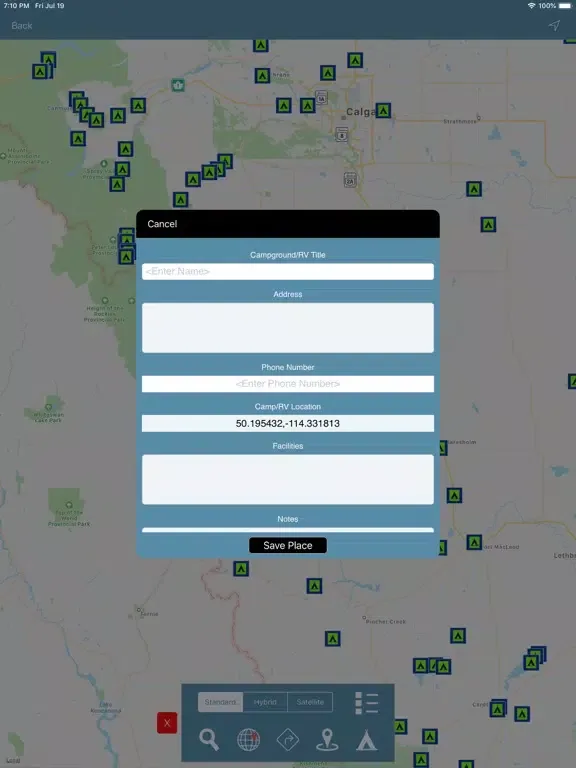 Alberta Campgrounds & RV's iPad 应用截图
