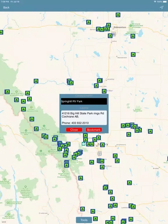 Alberta Campgrounds & RV's iPad 应用截图