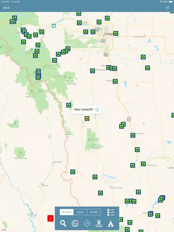 Alberta Campgrounds & RV's iPad 应用截图