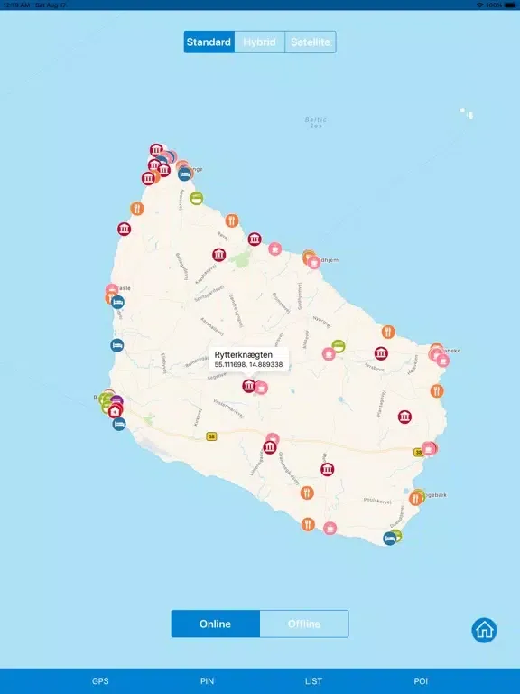 Capturas de tela do Bornholm - Route Map Offline iPad 