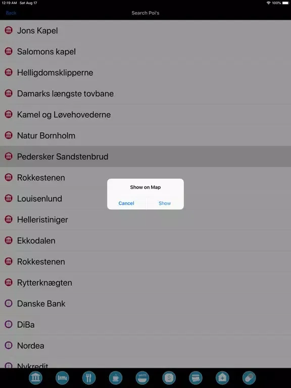 Capturas de tela do Bornholm - Route Map Offline iPad 