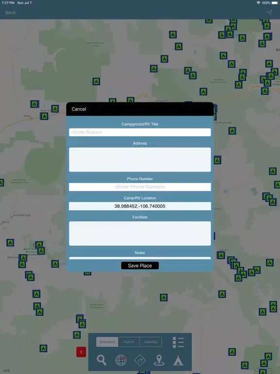 Screenshot di Colorado : Campgrounds & RV's iPad 