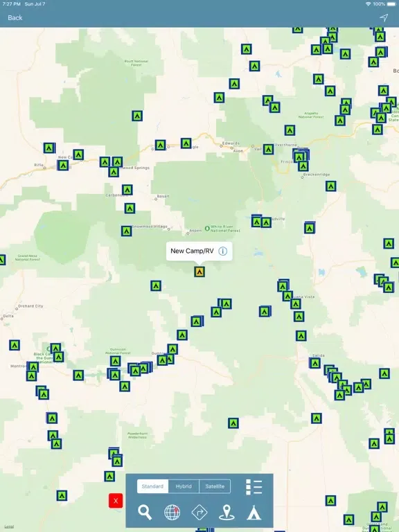 Screenshot di Colorado : Campgrounds & RV's iPad 