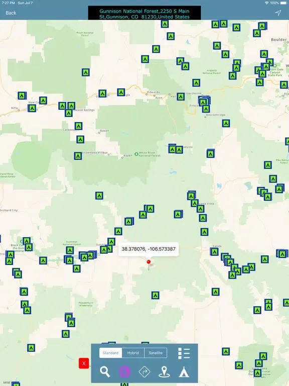 Screenshot di Colorado : Campgrounds & RV's iPad 