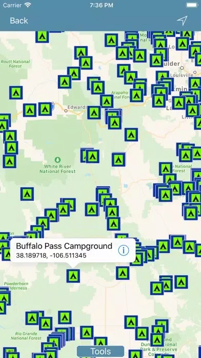 Screenshot di Colorado : Campgrounds & RV's