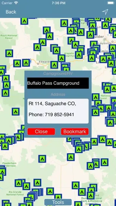 Screenshot di Colorado : Campgrounds & RV's