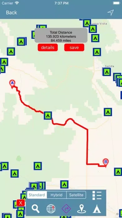 Screenshot di Colorado : Campgrounds & RV's