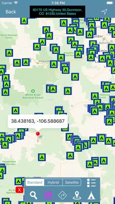 Screenshot di Colorado : Campgrounds & RV's