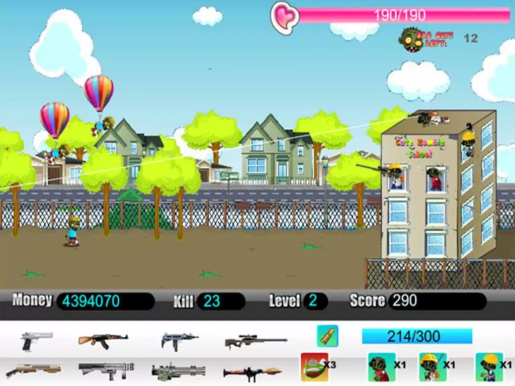 Zombie School Defense iPad  Ekran Görüntüleri