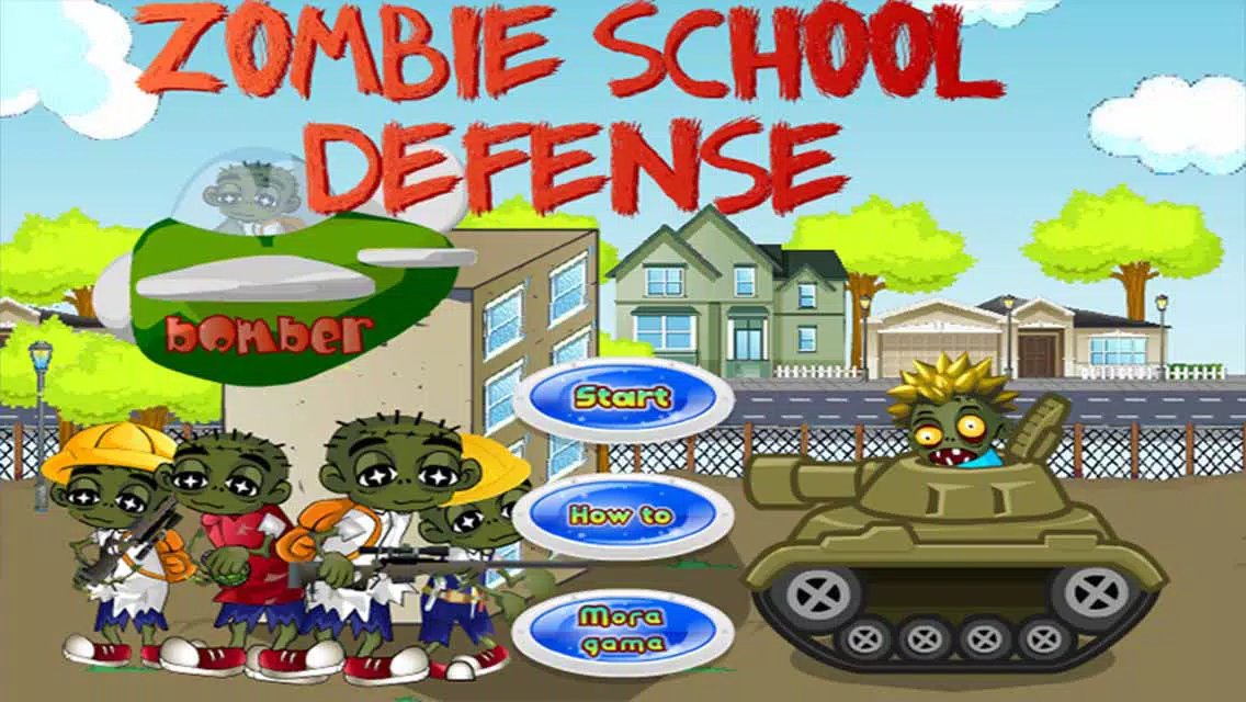 Tangkapan layar Zombie School Defense