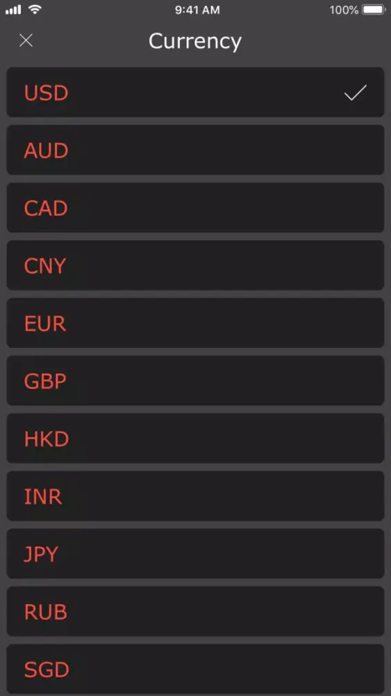Crypto Push - Price Tracker Screenshots