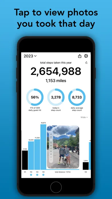 Tangkapan skrin Step Year: Pedometer 2024