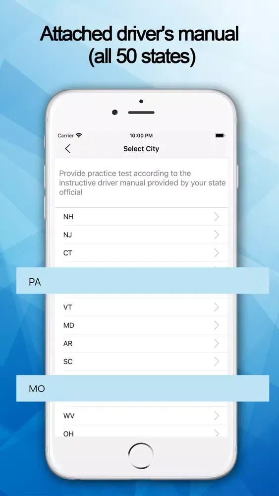 Ảnh chụp màn hình của DMV Practice Driver Test