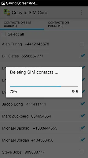 Copy to SIM Card Pro স্ক্রিনশট