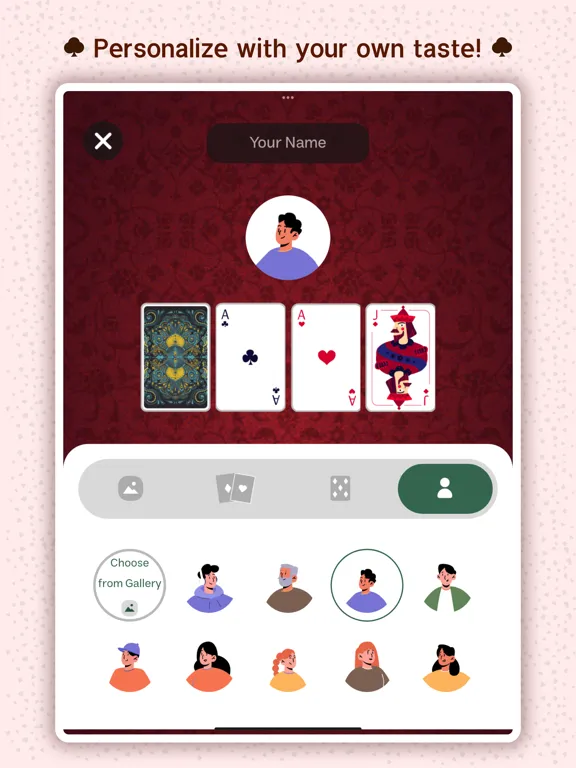 Tangkapan layar HokmGame iPad 