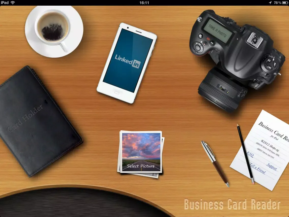 صور Business Card Reader HD iPad 