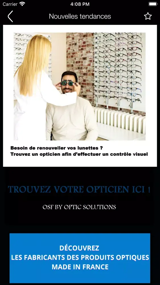 Screenshot di OSF: Optic Store Finder