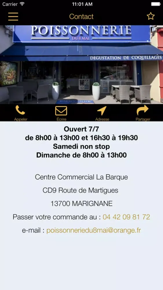 P8M – Poissonnerie du 8 Mai سکرین شاٹس