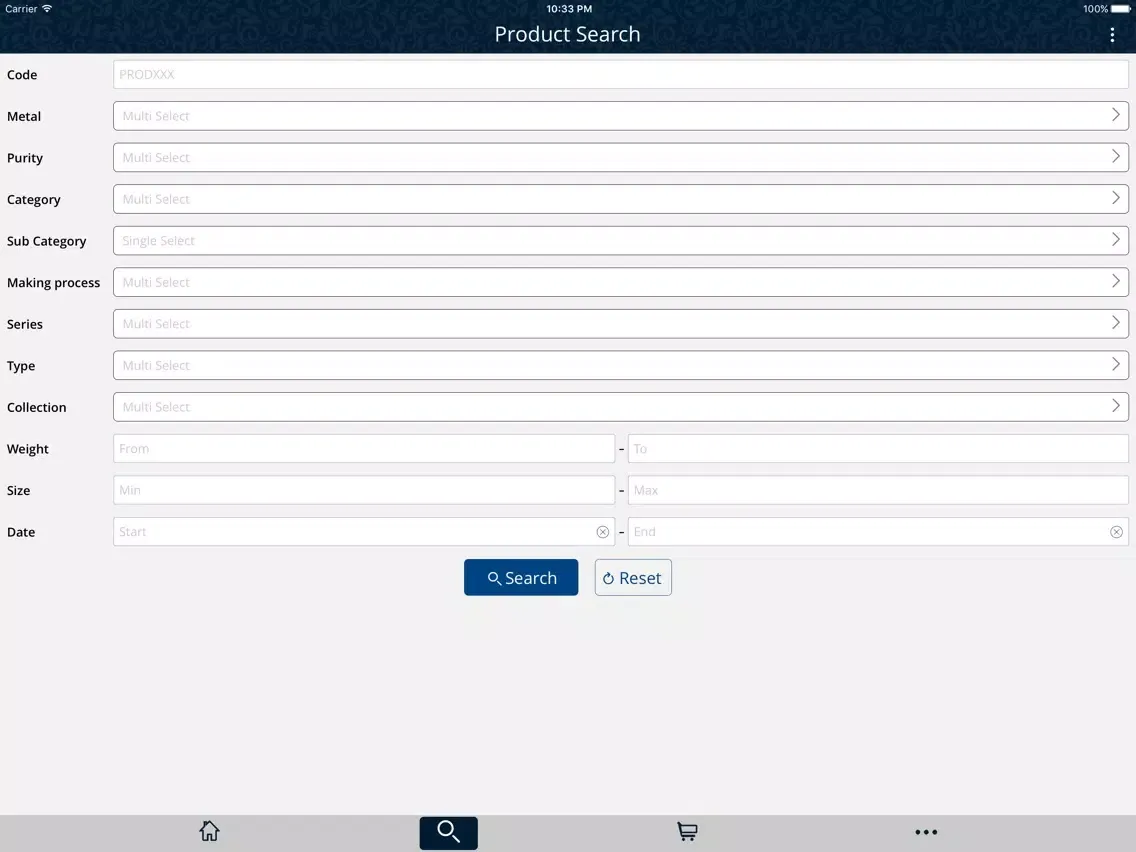 Zrzuty ekranu Amy Catalogue iPad 