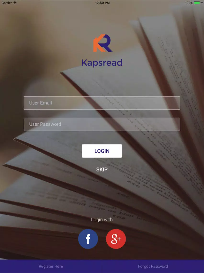 Captures d'écran de KapsRead iPad 