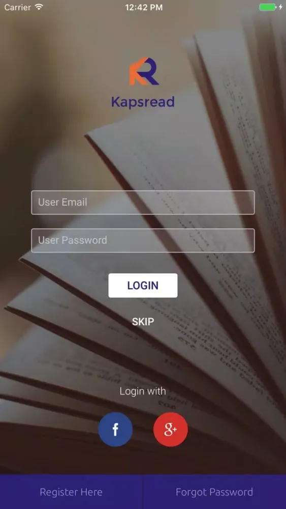 ภาพหน้าจอของ KapsRead